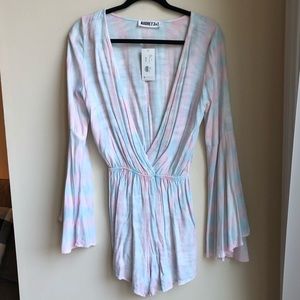 Audrey 3+1 Cotton Candy Tie Dye Romper 💙💗